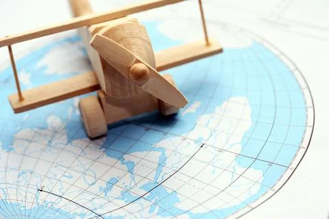 Intercontinental Flight Concept Stock Photos