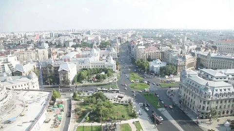 Intercontinental hotel bucuresti view Vidéo 74154318