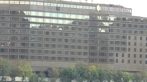 Intercontinental Hotel Budapest Stock Footage 99089385