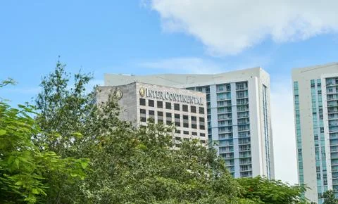 Intercontinental skyscraper in Miami Fotos Stock