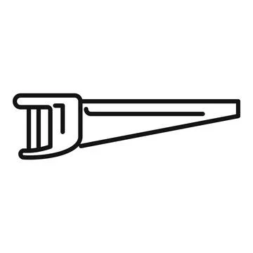 Interdental brush cleaning teeth with plastic handle line icon Illustrazione stock