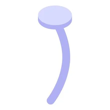 Interdental brush gently cleaning between teeth, promoting oral hygiene Stock Illustration