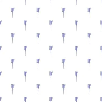 Interdental brush heads creating a seamless pattern Illustrazione stock