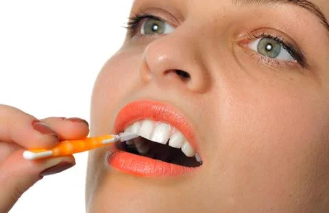 Interdental brushes Stock Photos