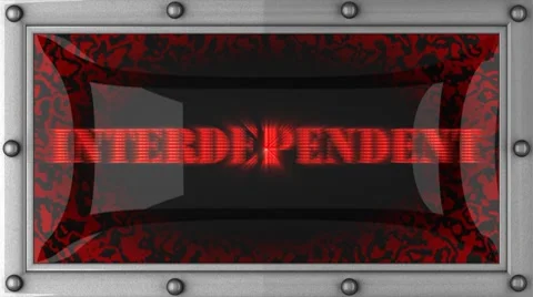 Interdependent on led Stock Footage 8759861