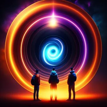 Interdimensional gate Illustrazione stock