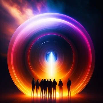 Interdimensional gate Illustrazione stock