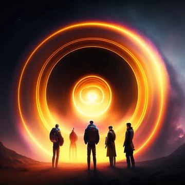 Interdimensional portal Stock-Illustration