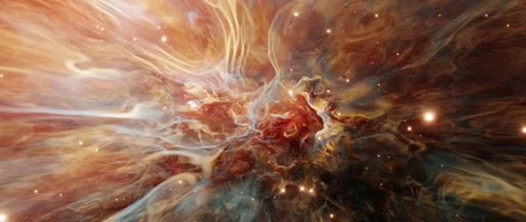 Interdimensional voyage inside star filled nebula seamless loop Stock Footage 165434214