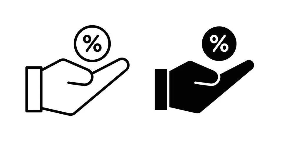 Interest icon vector symbol graphics Stock Illustration