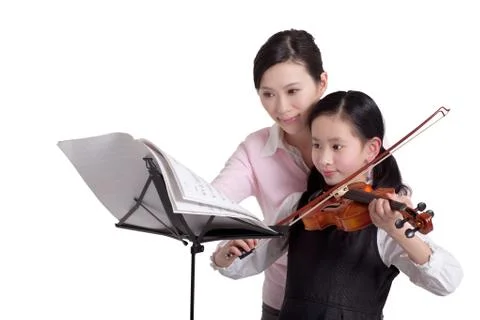 Interest Instruments Pupils Knowledge Luxx Oriental figures Asians Portrait 30 Stock Photos