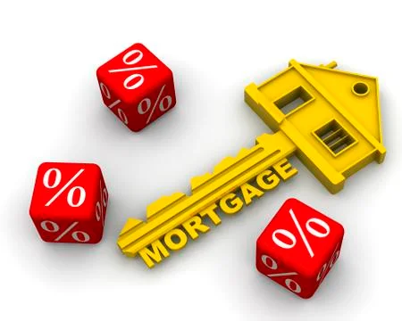 Interest on the mortgage 스톡 일러스트