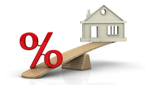 Interest on the mortgage Иллюстрация
