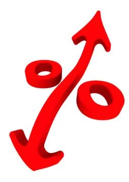 Interest rate changes Stock Illustration