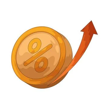 Interest Rate illustration 库存插图