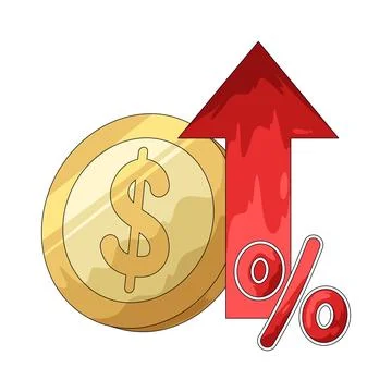 Interest Rate illustration Stock Illustration