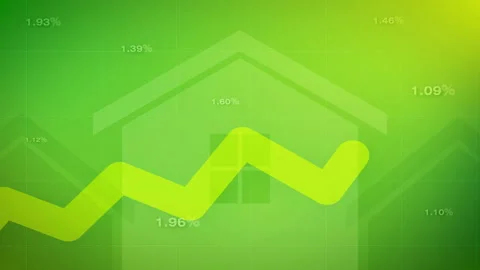 Interest Rates Increase Animation Concept Stock Footage 183753611