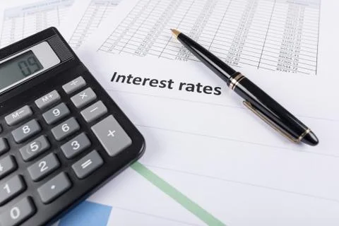 Interest rates Stock Photos