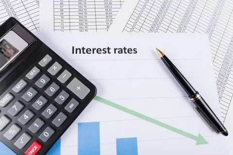 Interest rates Stock Photos