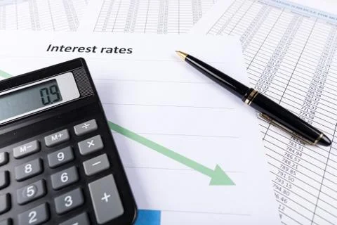 Interest rates Stock Photos