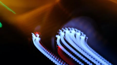 Interesting Blurry Red Light Motion Blur Photo Stock Photos