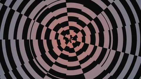Interesting circular patterns with contrasting colors and Stock Footage 339373019