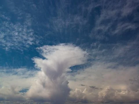 INTERESTING CLOUD FORMATION Stock Photos