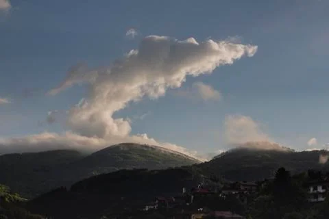An interesting cloud landscape Stock Photos