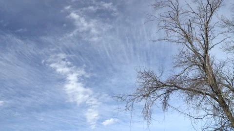 Interesting Clouds Time Lapse Background Stock Footage 49613779