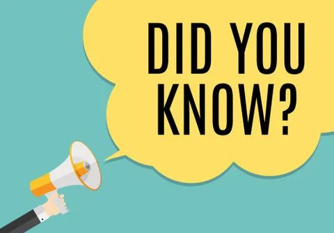 Interesting Fact Background. Did you know question. Vector Illustration Stock Illustration