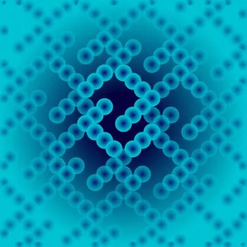 Interesting grid of molecules we can see through a microscope 스톡 일러스트