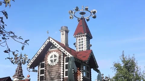 Interesting house Stock Footage 331768360