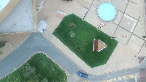 Interesting intersection fly up Stock Footage 69892023