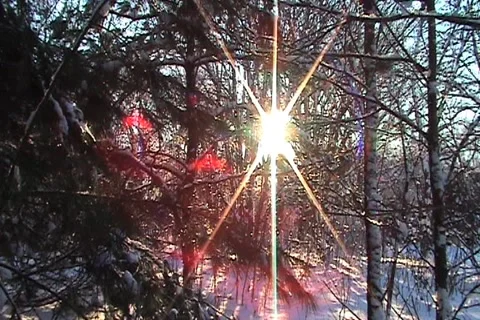 Interesting Lens Flare Shot Stock Footage 1067941