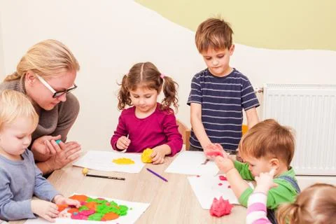 Interesting lesson modeling Stock Photos