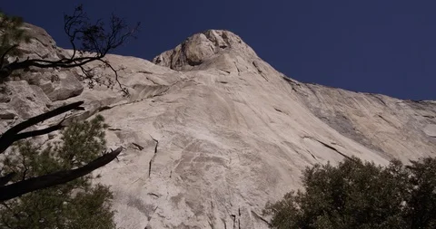 Interesting  low angle view El Capitan, Yosemite National Park, LM98, Shot with 库存影片 103449009