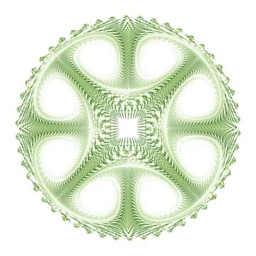 Interesting pattern made in a circle. Stock Illustration