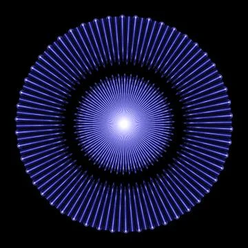 Interesting pattern made in a circle. Stock Illustration