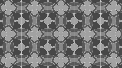 Interesting patterns and shapes in a gray background with light designs Stock Footage 332846621
