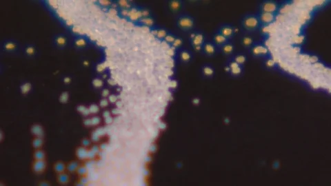 Interesting patterns created due to sands reaction to audio waves 動画素材 99055198