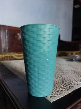 Interesting plastic cup Stock Photos