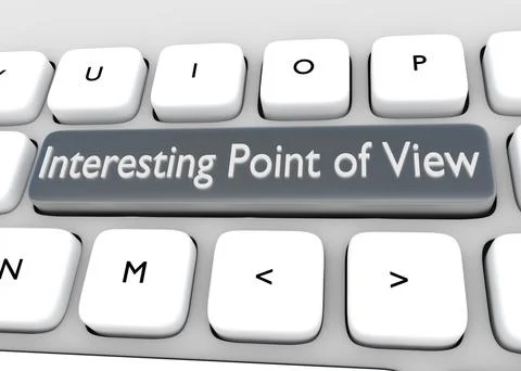 Interesting Point of View concept Stock Illustration