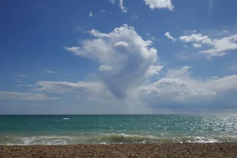 Interesting shaped cloud Stock Photos