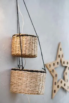 Interesting simple composition on the wall with a star Stock Photos