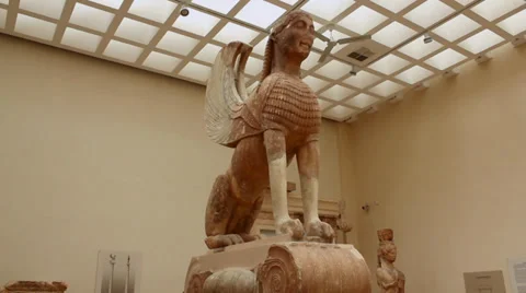 Interesting Statue Greece Stock-Footage 36109394