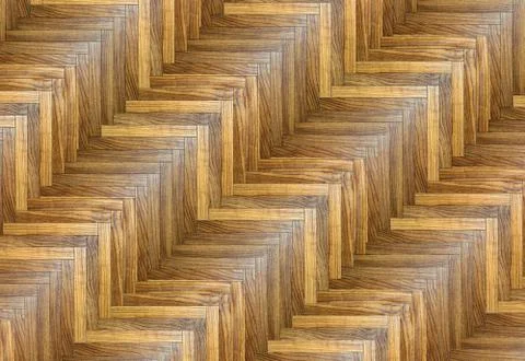 Interesting striped parquet pattern mounted at an angle, texture for your flo Stock Illustration