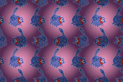 Interesting super cute abstract and nice picture Illustrazione stock