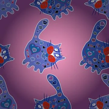 Interesting super cute abstract and nice picture 스톡 일러스트