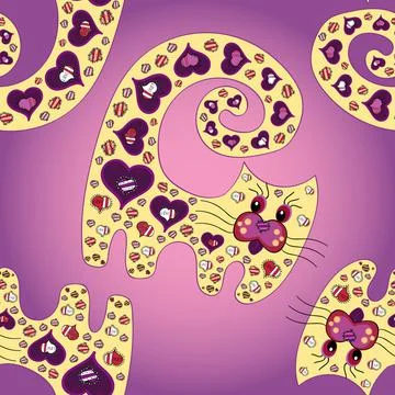Interesting super cute abstract and nice picture Illustrazione stock