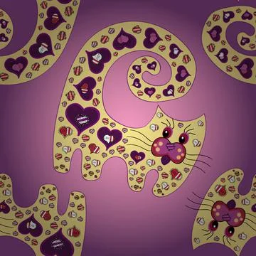 Interesting super cute abstract and nice picture Stock Illustration